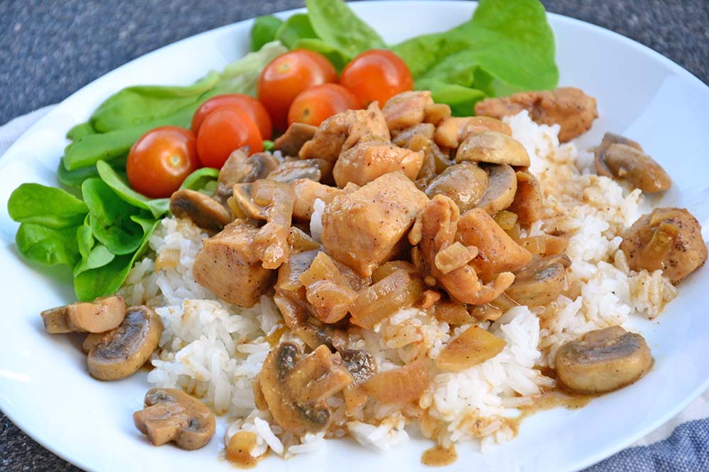 Dijon mushroom chicken