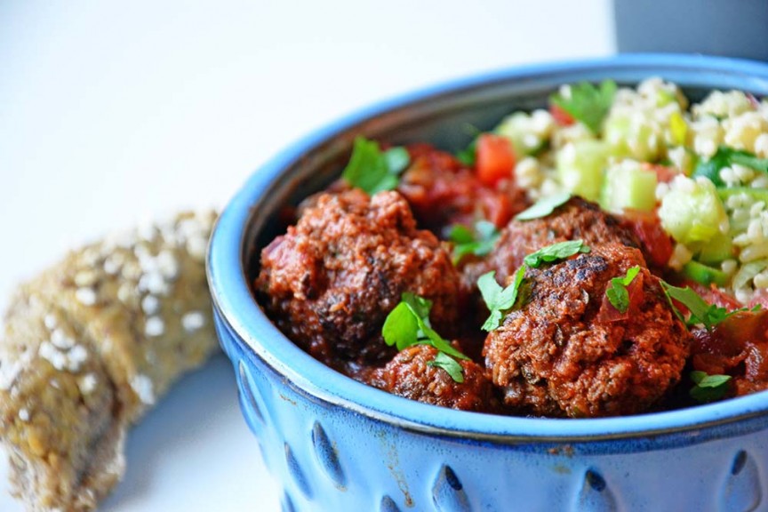 Moroccan meatballs in spicy tomato sauce Karoline Marberg