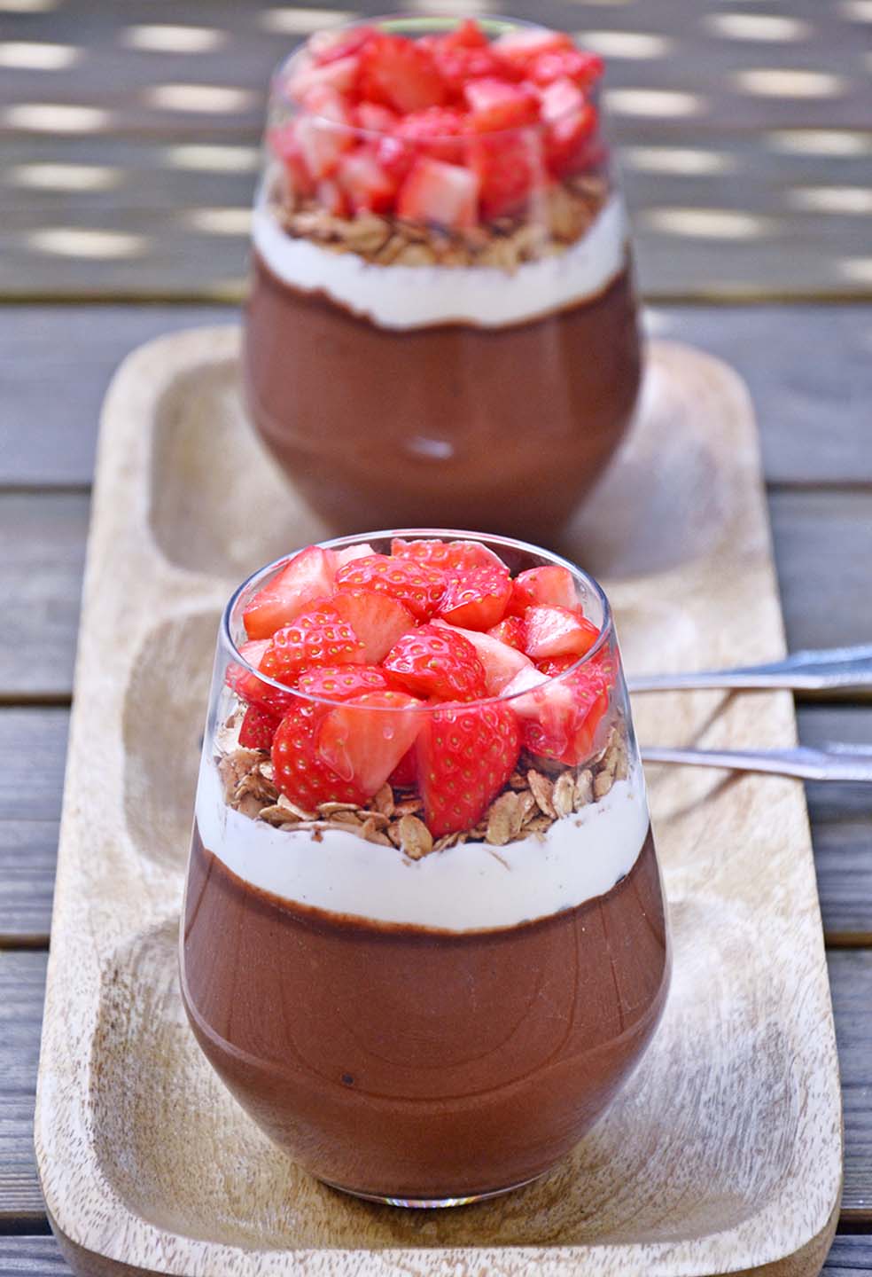 Healthy chocolate pudding