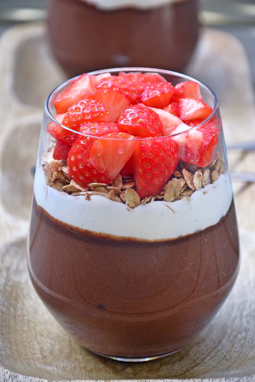 Healthy chocolate pudding