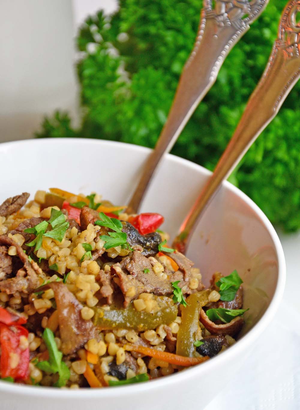 Beef stir fry with ginger sauce