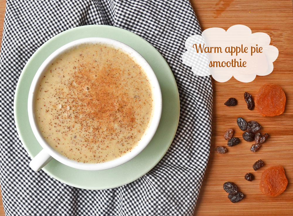 Warm apple smoothie