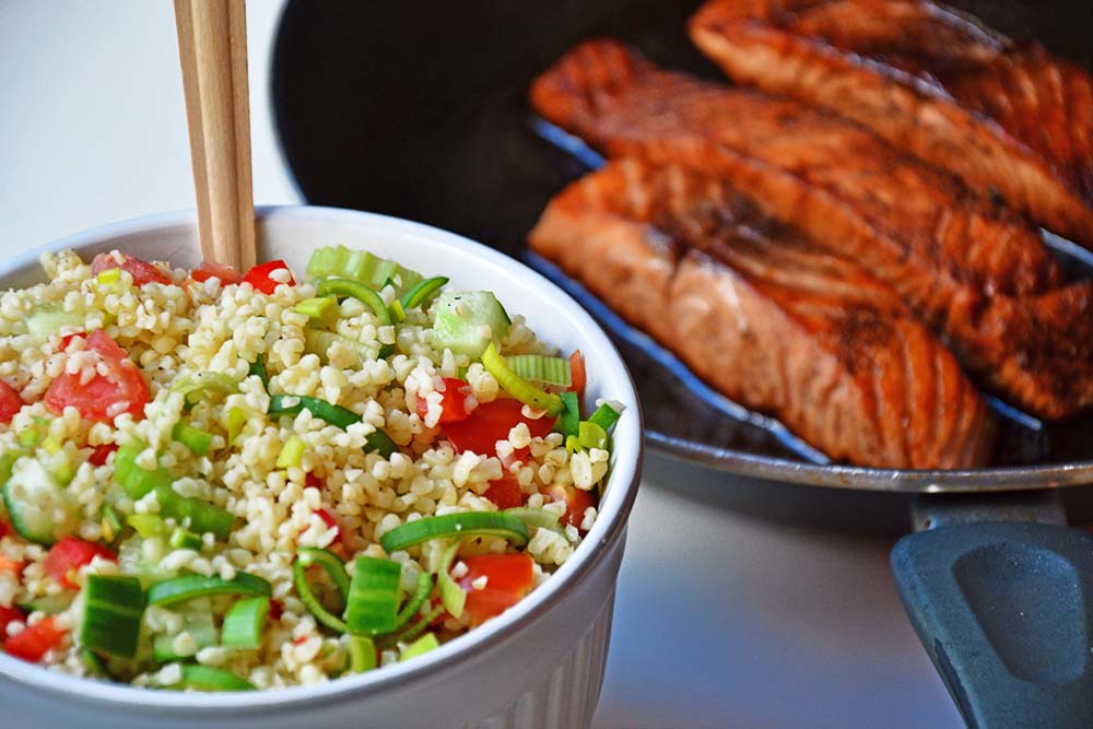 Balsamic honey salmon