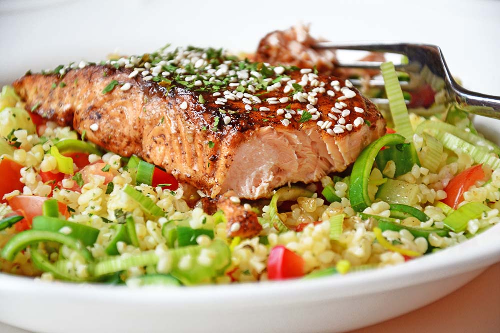 Balsamic honey salmon