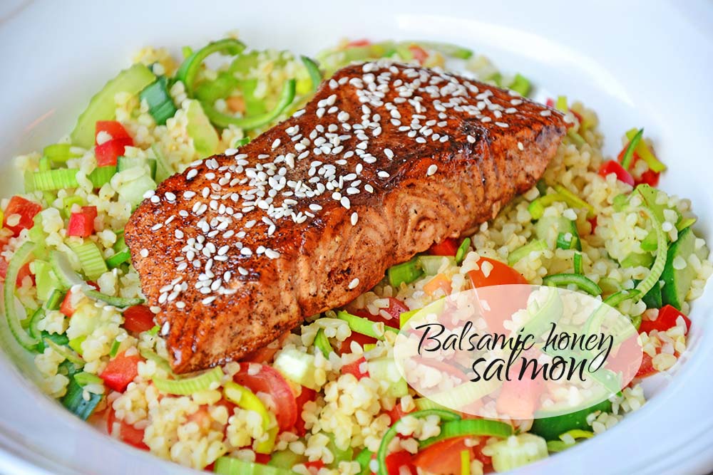 Balsamic honey salmon