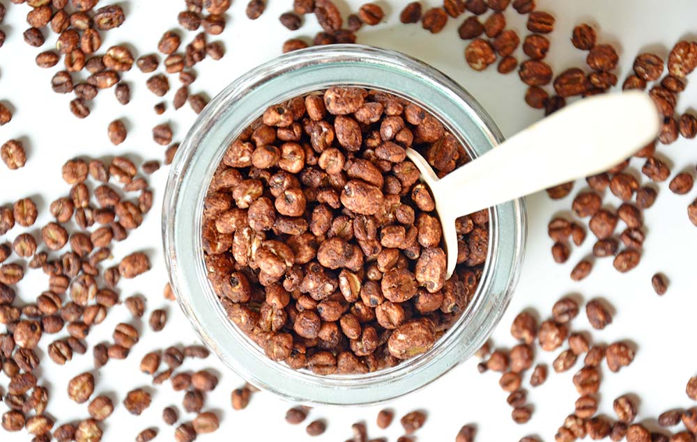 Puffet hvete med sjokolade