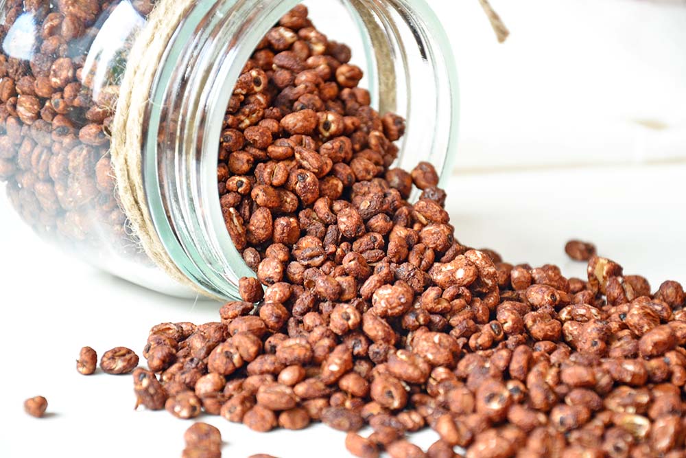 Puffet hvete med sjokolade