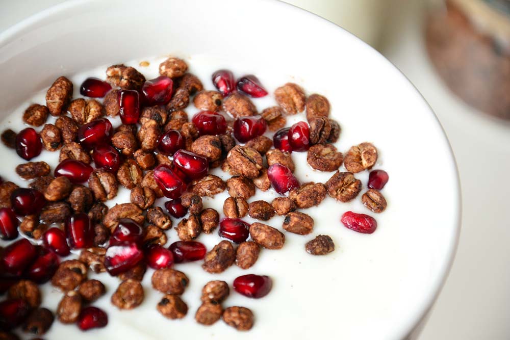 Puffet hvete med sjokolade