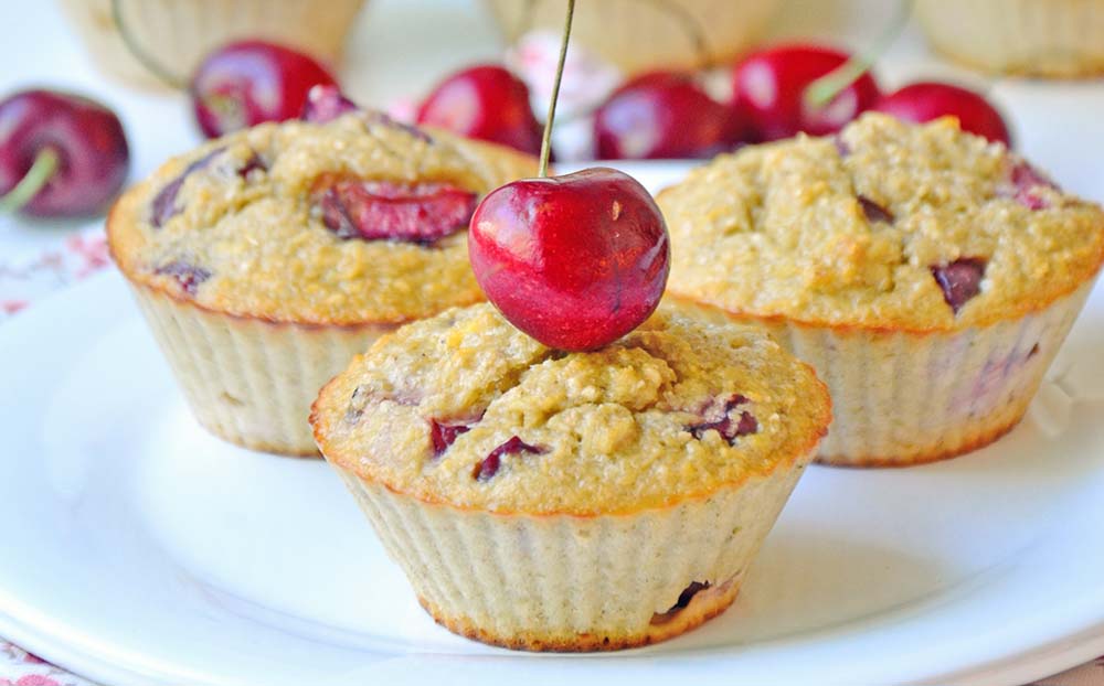 Protein cherry muffins