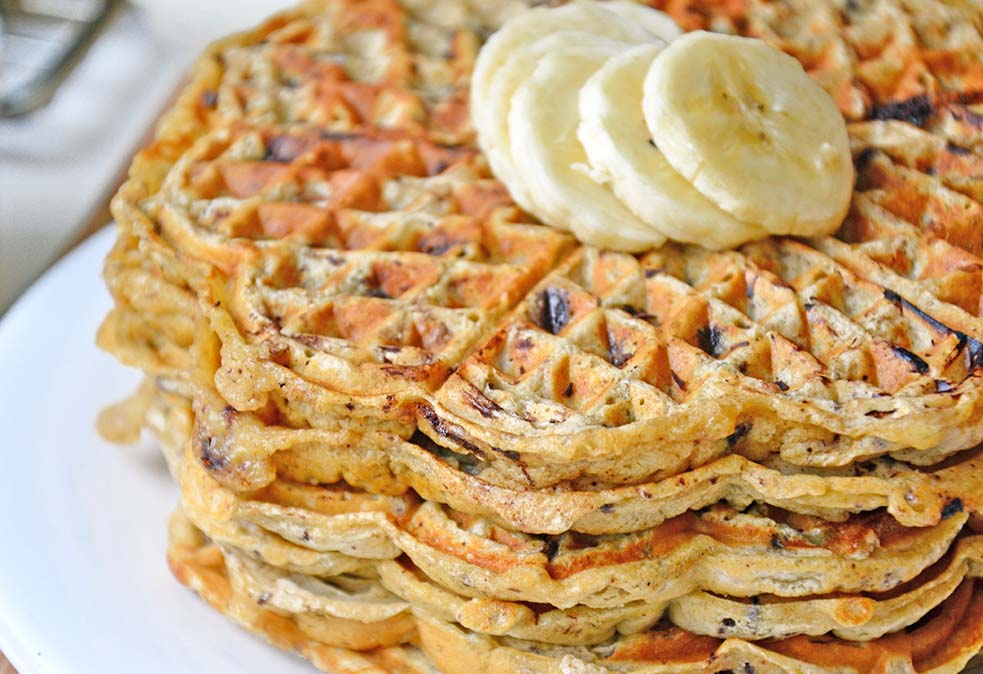 Chocolate chip waffles
