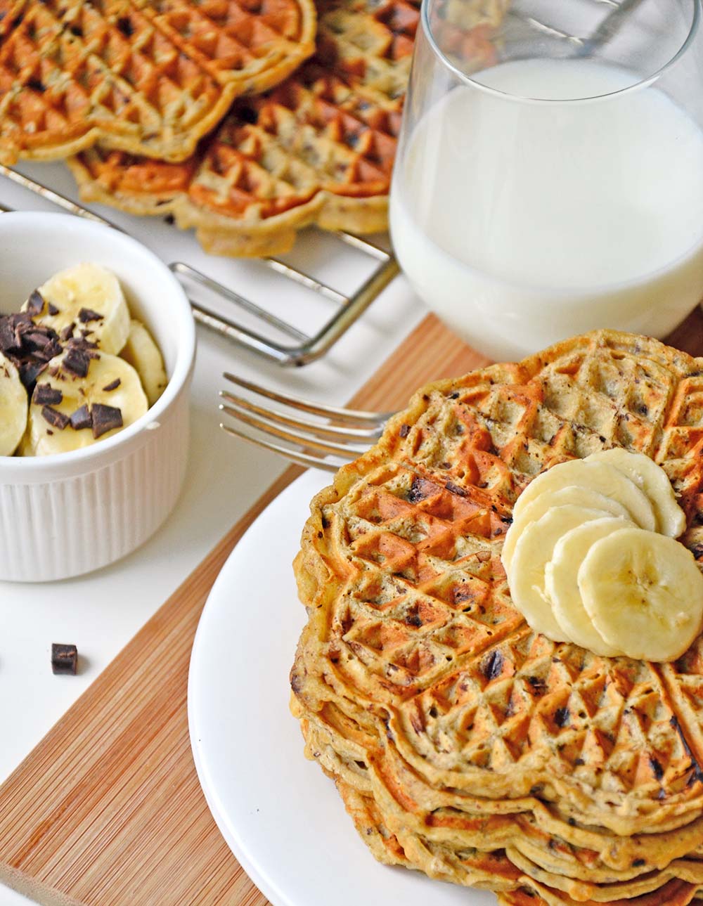 Chocolate chip waffles