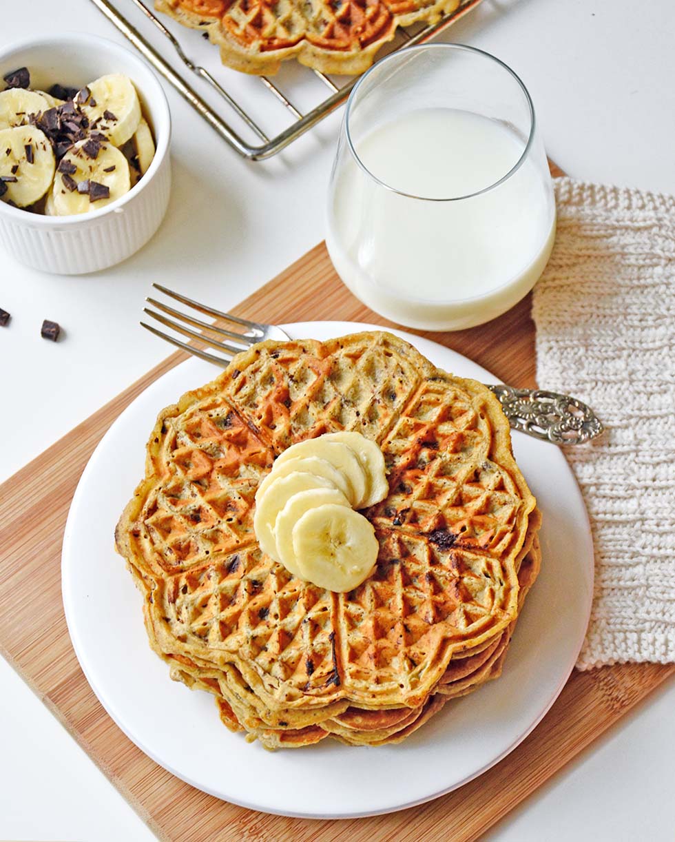 Chocolate chip waffles