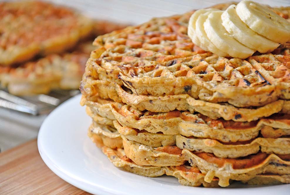 Chocolate chip waffles