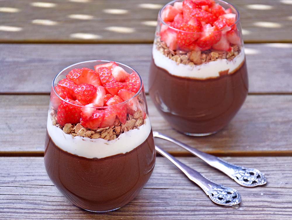 Healthy chocolate pudding