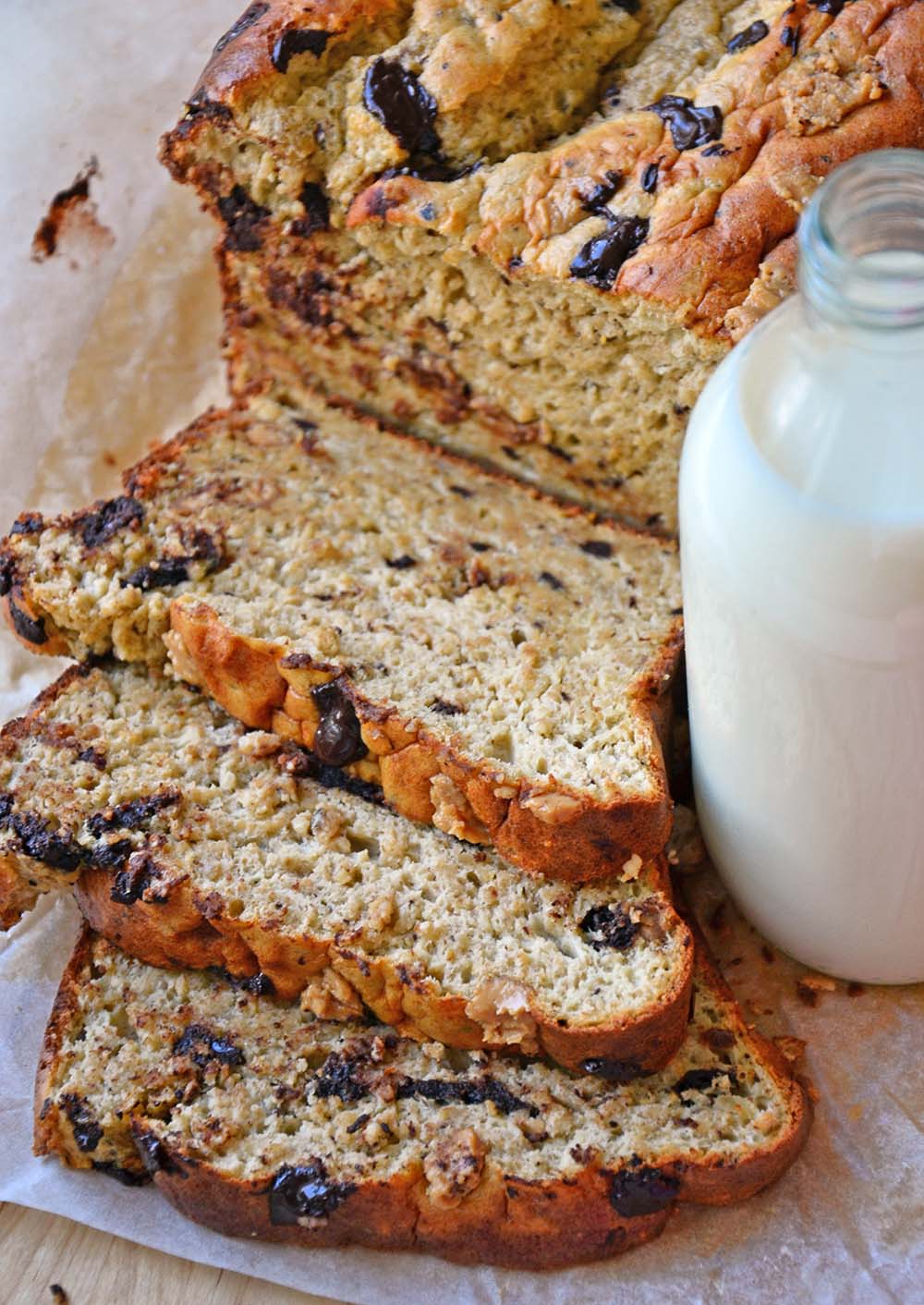 Chocolate chip peanut butter banana bread