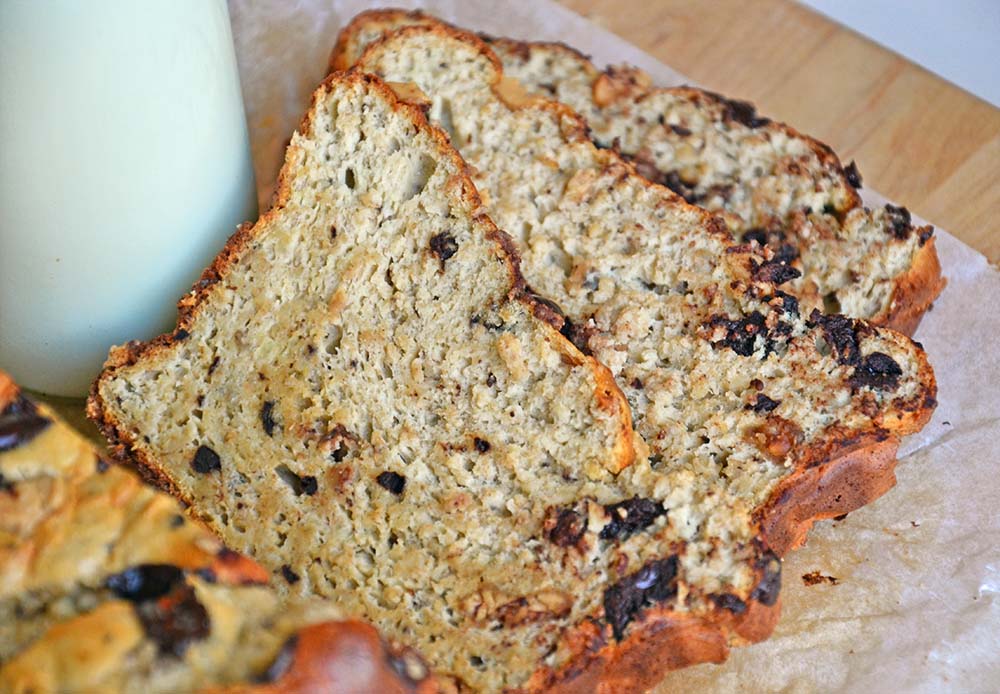 Chocolate chip peanut butter banana bread