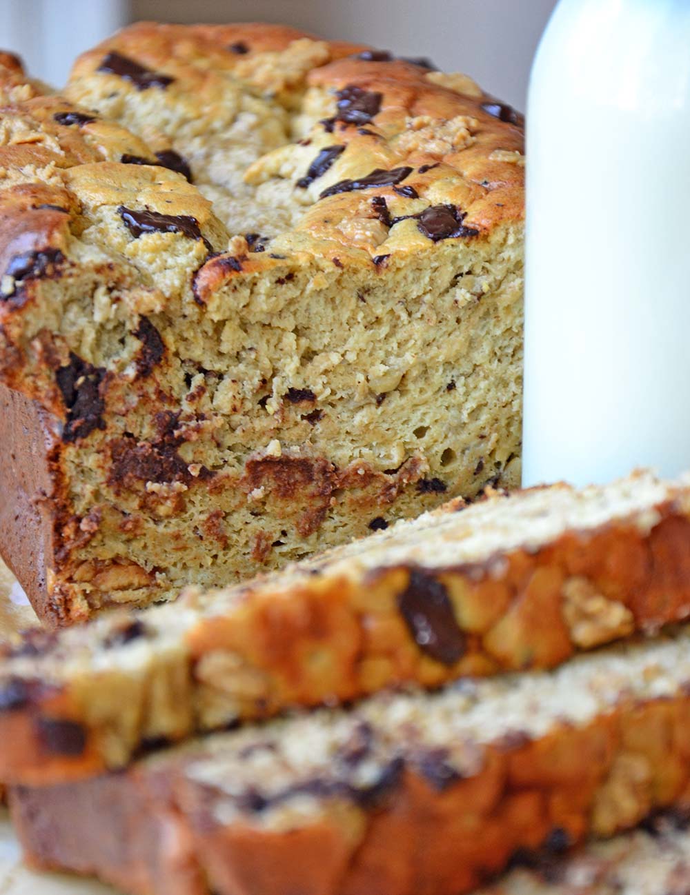 Chocolate chip peanut butter banana bread