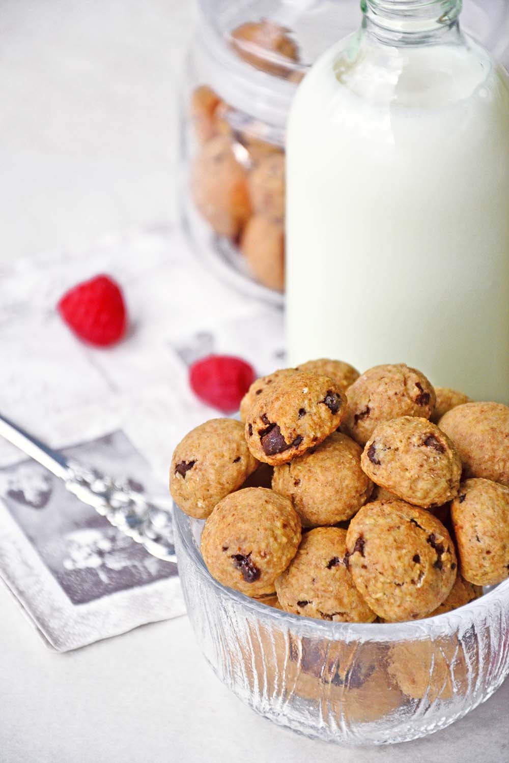 Oatmeal double chocolate chip cookie bites