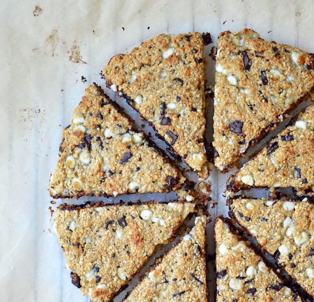 Healthy chocolate chip scones