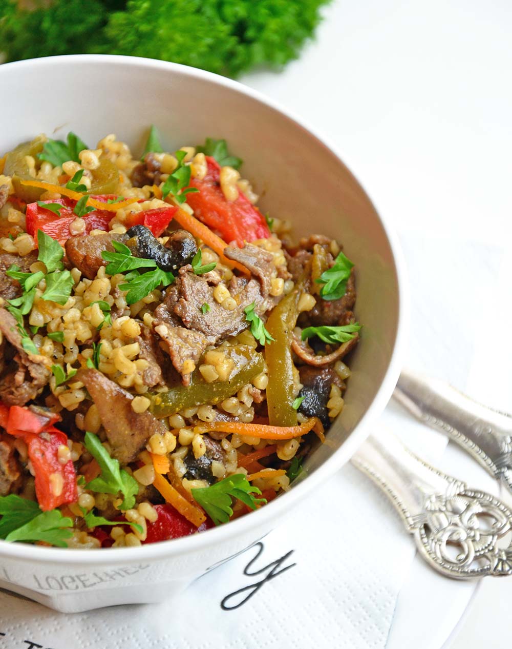 Beef stir fry with ginger sauce