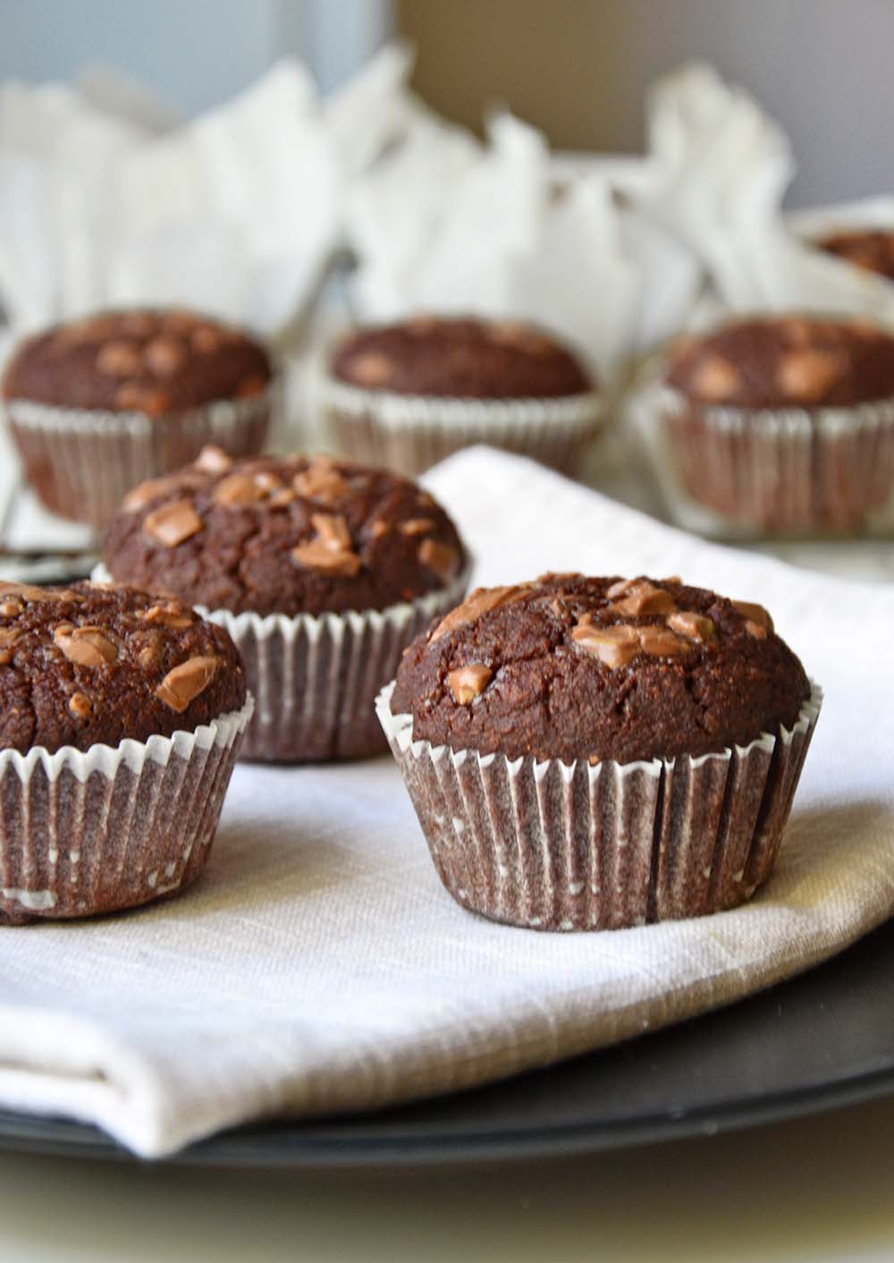 Double chocolate muffins