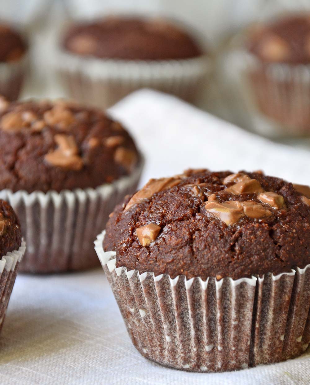 Double chocolate muffins
