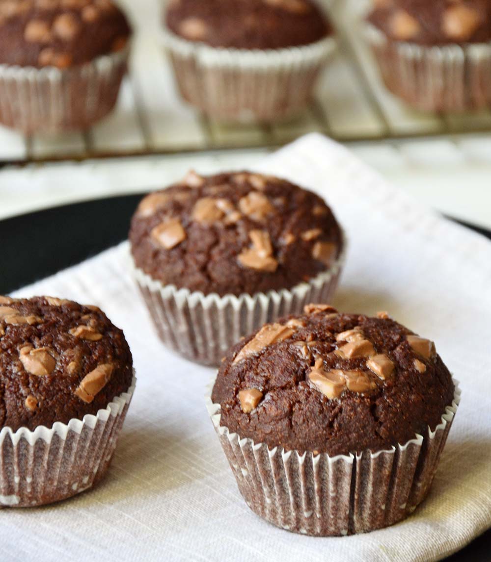 Double chocolate muffins