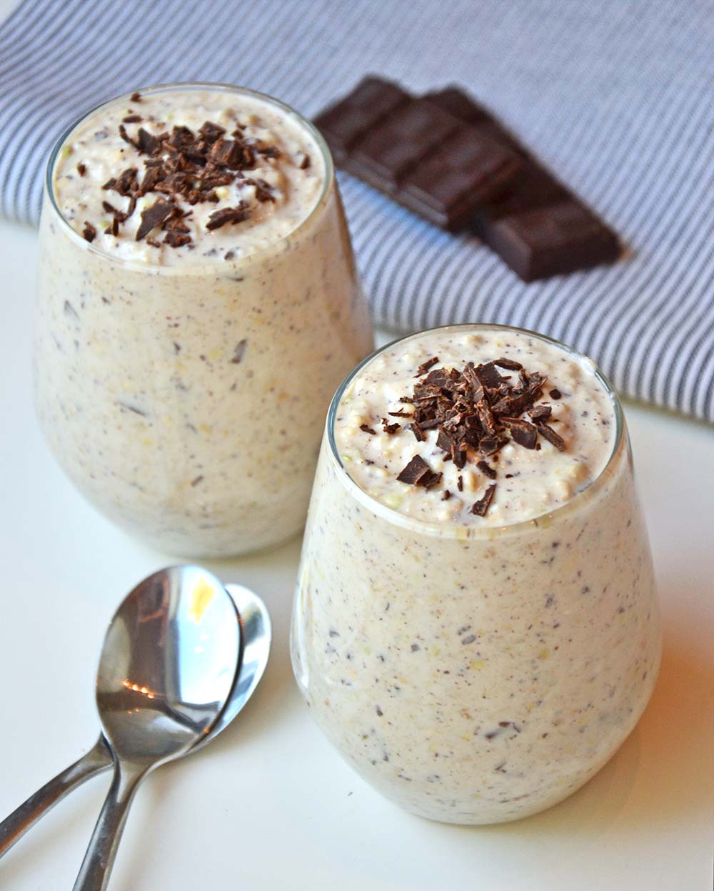 Buckwheat vanilla chocolate chip overnight oats