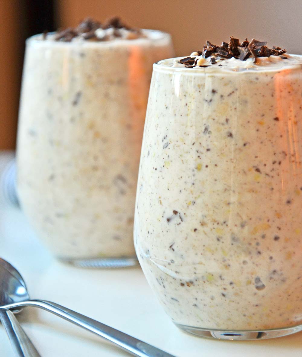 Buckwheat vanilla chocolate chip overnight oats