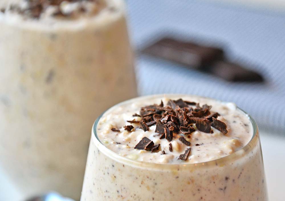 Buckwheat vanilla chocolate chip overnight oats