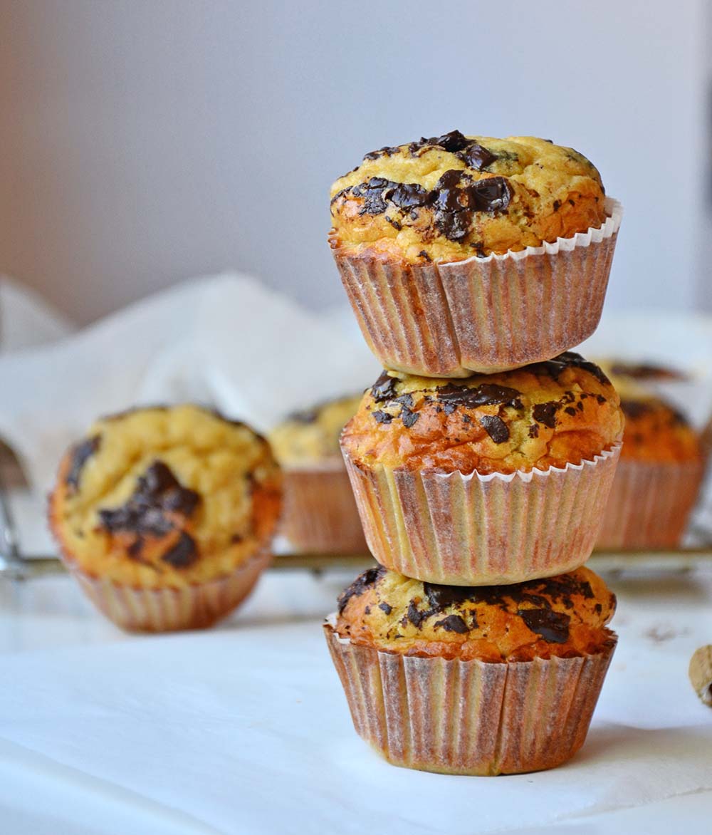 Peanut chocolate chip muffins