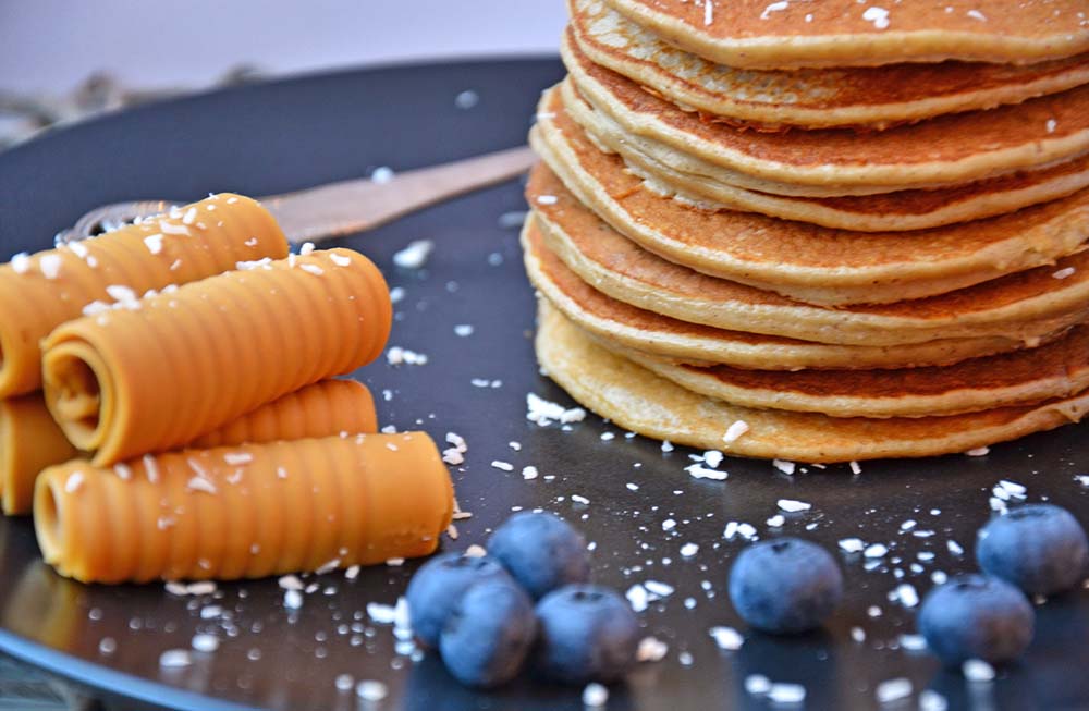 Banana oat pancakes
