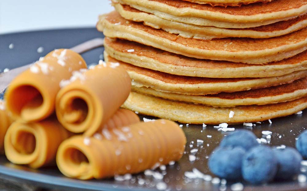 Banana oat pancakes