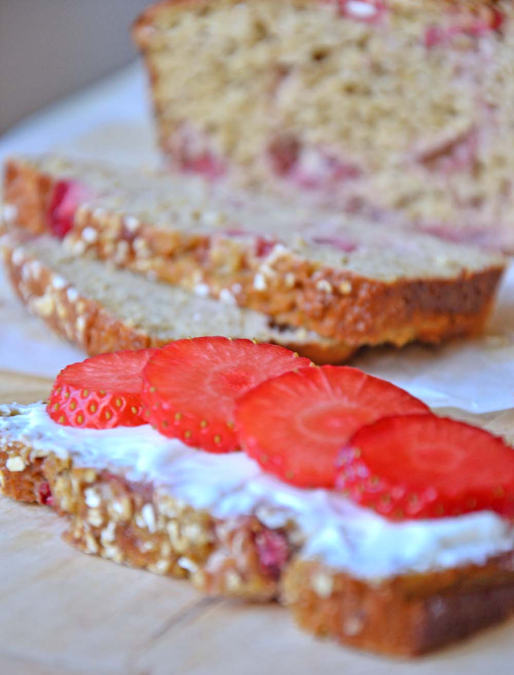 Strawberry banana bread
