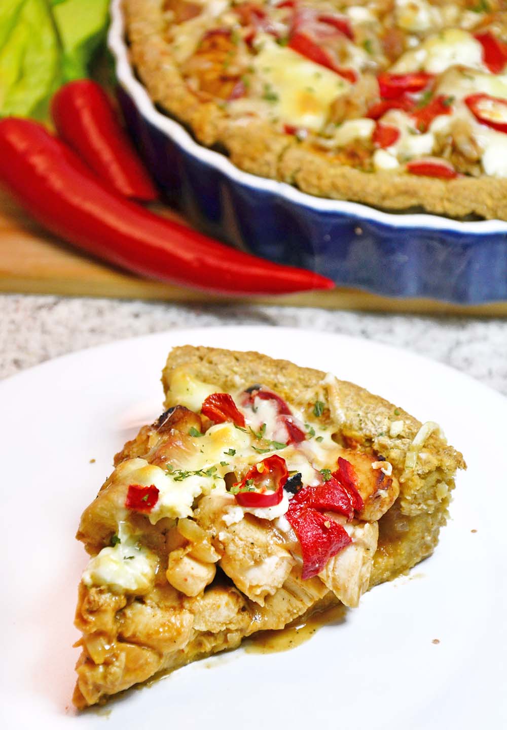 Healthy chicken pie