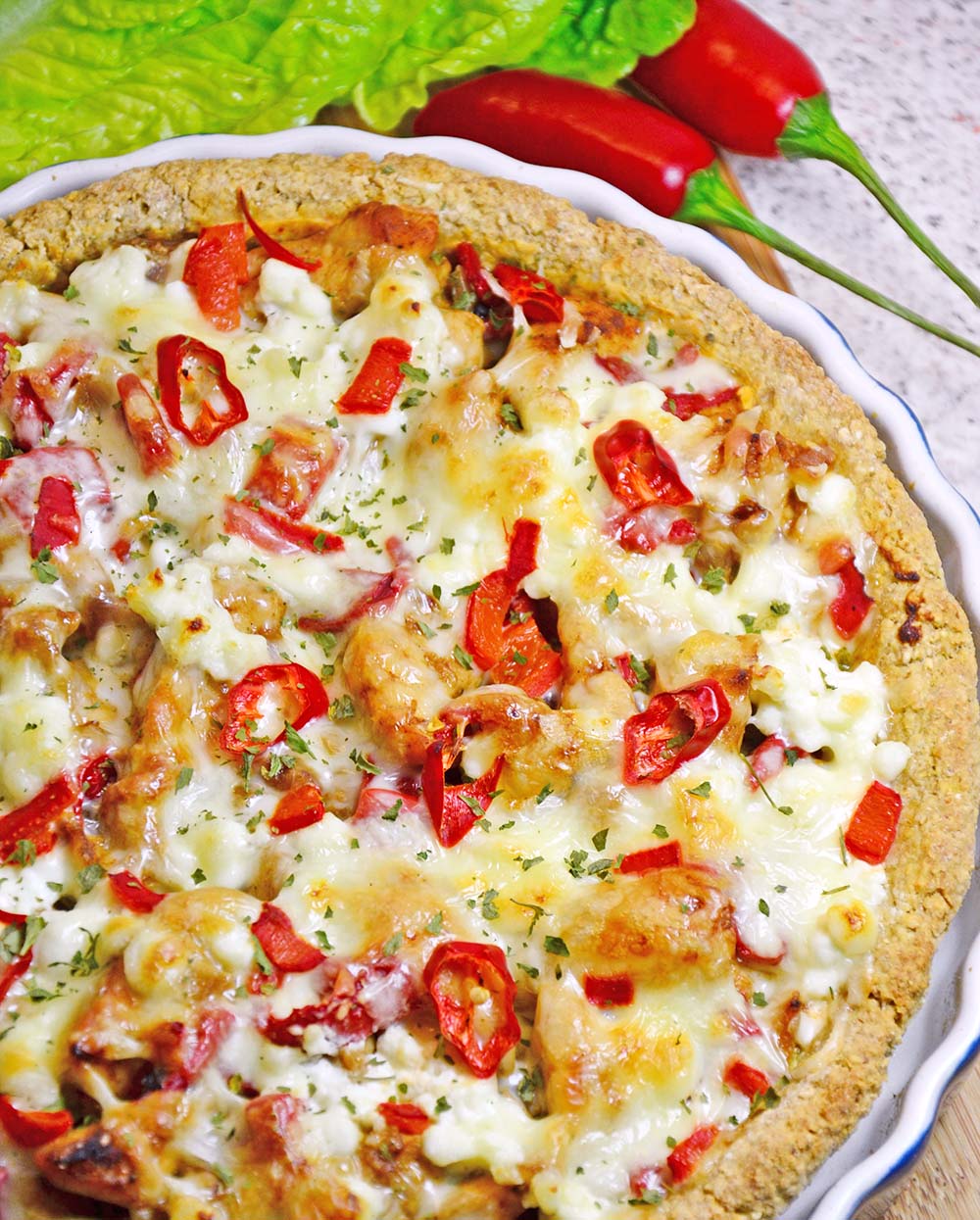 Healthy chicken pie