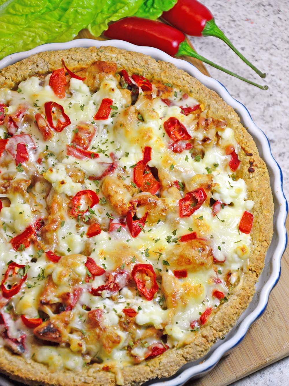 Healthy chicken pie