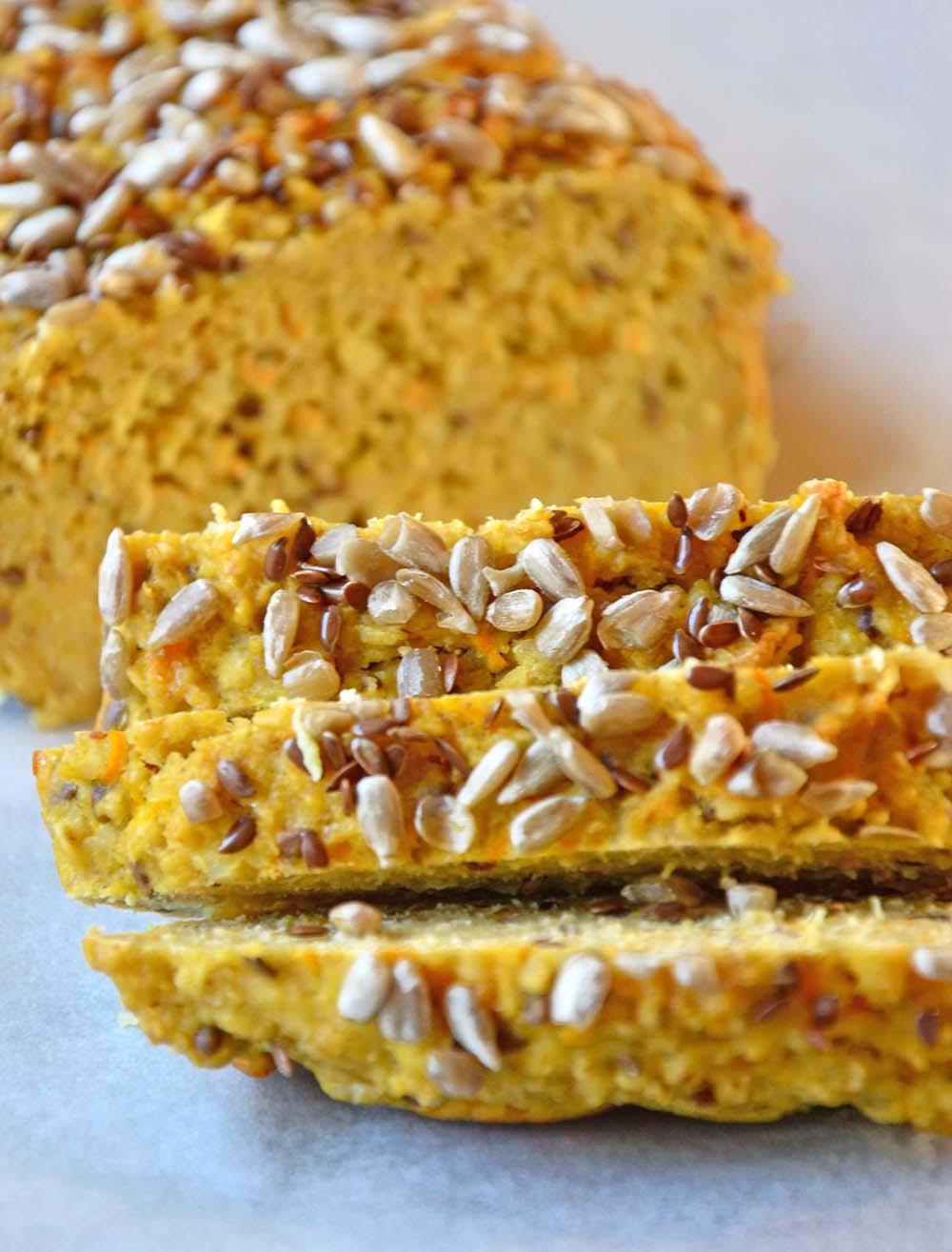 Protein oat carrot bread