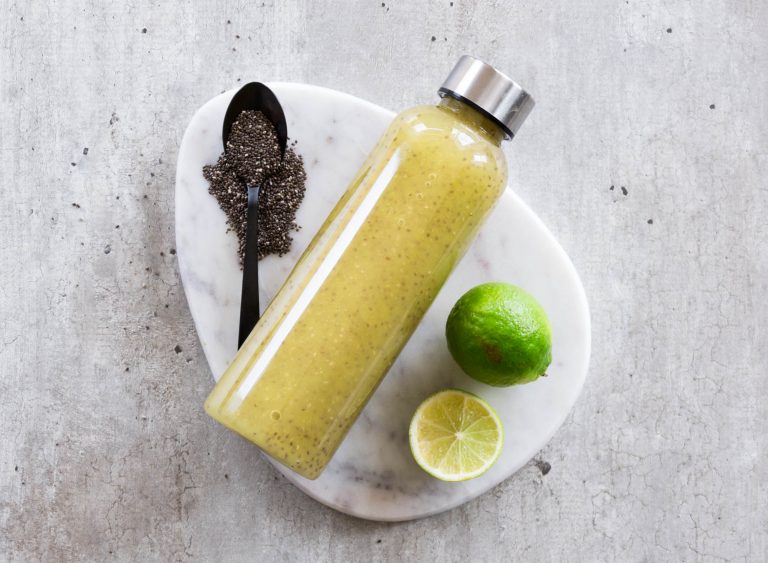 Chiadrikk med mango & lime
