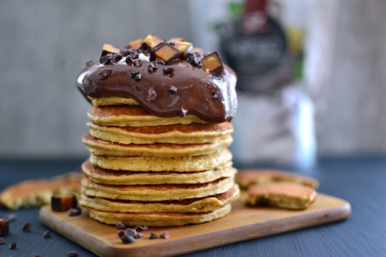 Bananpannekaker med kikertemel (laktosefri, glutenfri)