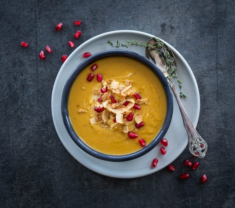 Spicy, kremet søtpotetsuppe