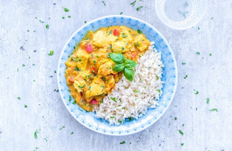 Chicken tandoori med ris