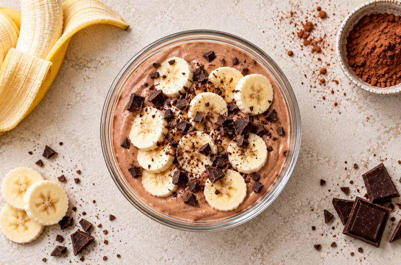 Sjokoladeyoghurt med banan