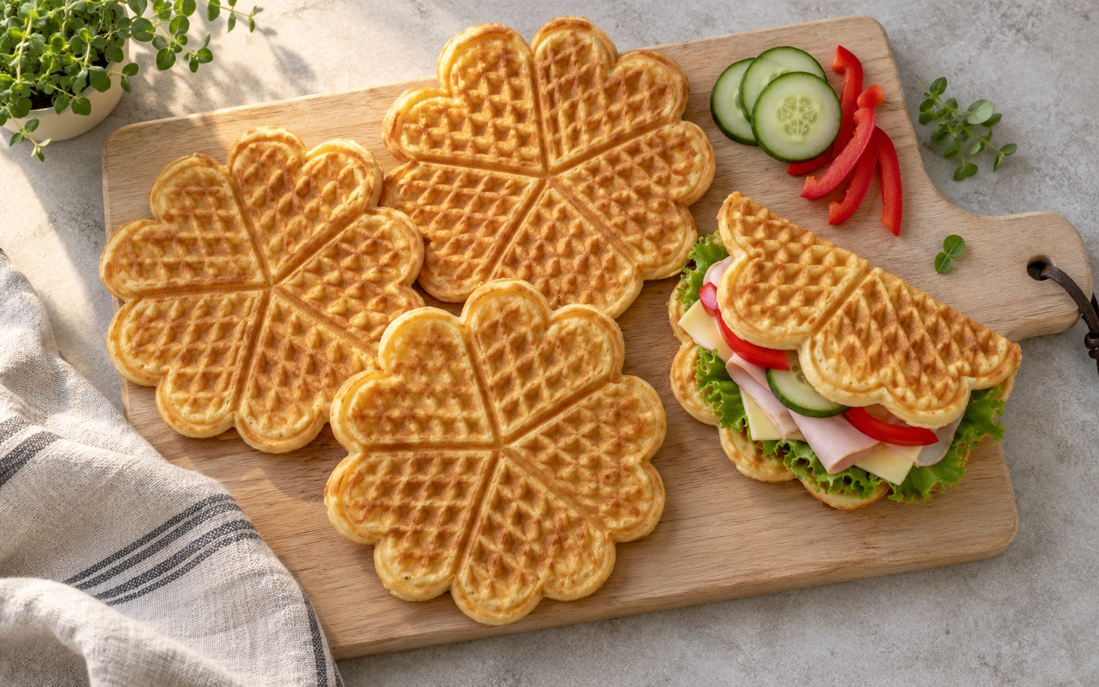 Brødvafler med havregryn – perfekte til matpakken