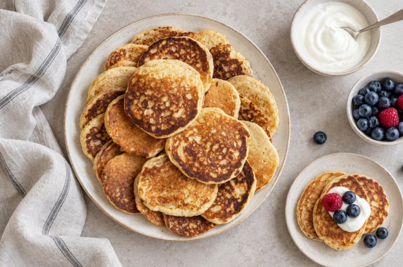 Proteinrike lapper med cottage cheese og kefir